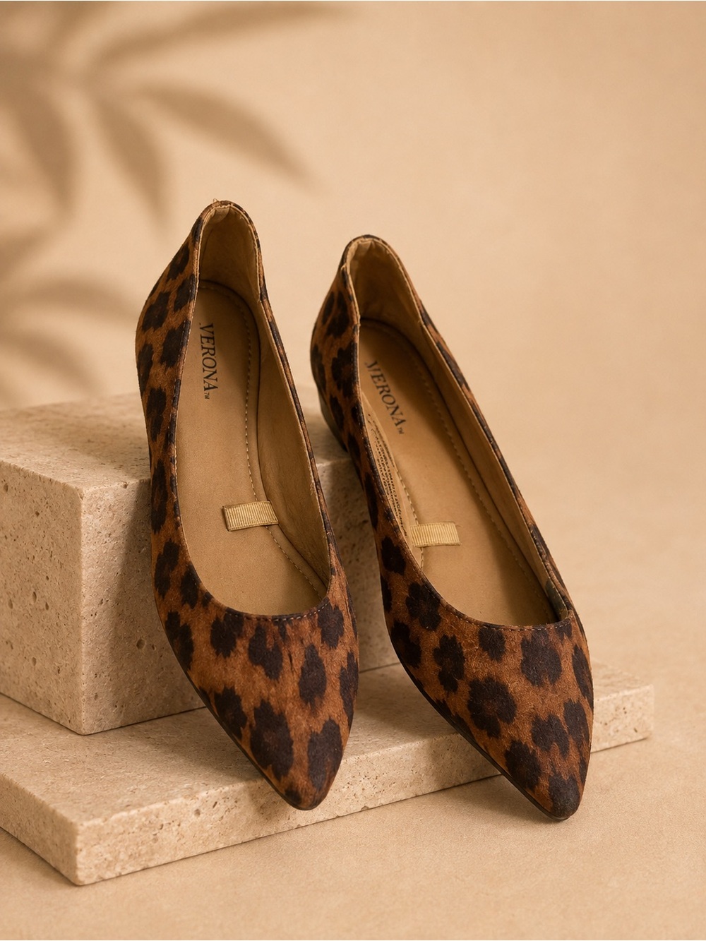 Merona Leopard Print Pointed Toe Ballet Flats Size 7.5